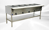steam table 5 pan warmer sneeze guard NSF GBM-5