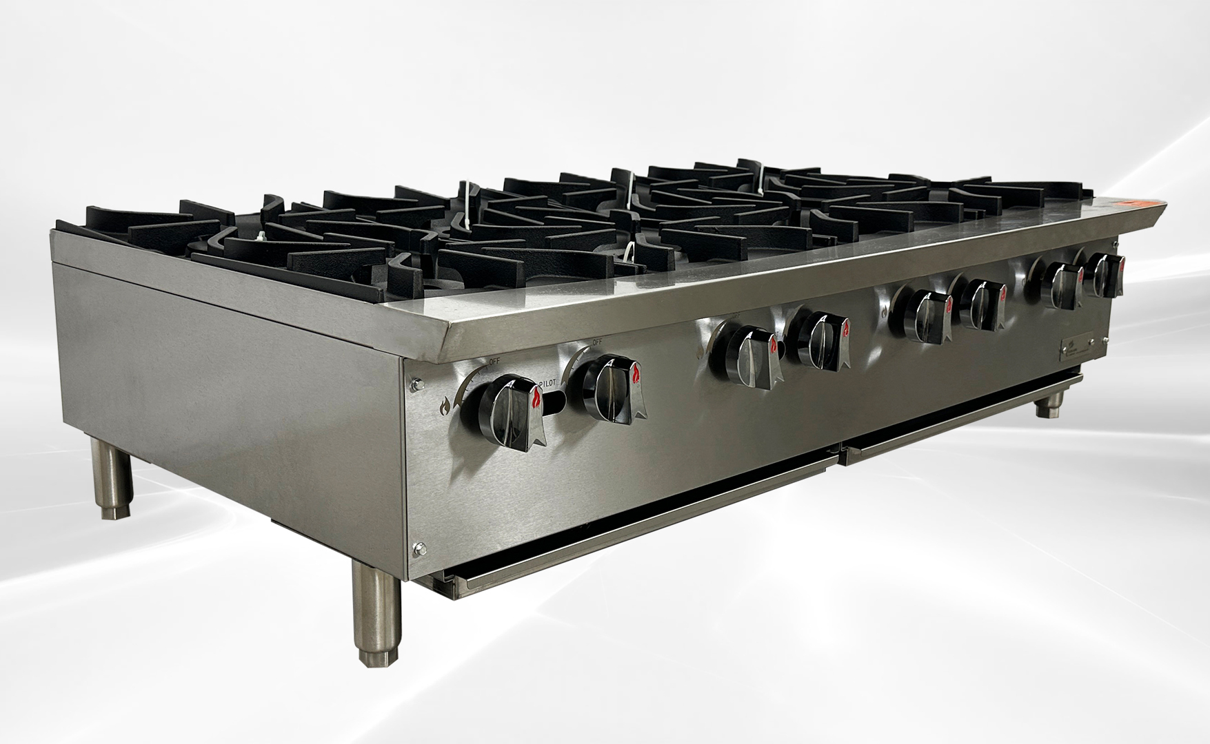 NSF 48 ins Eight burner gas heavy hot plates CCHPA48