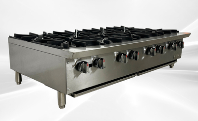 NSF 48 ins Eight burner gas heavy hot plates CCHPA48