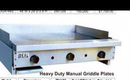 NSF 30 ins gas heavy duty griddle made in USA