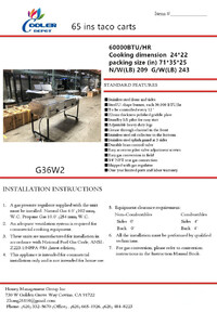 65 ins Carritos Taqueros Al Gusto Plancha taco carts G36W2