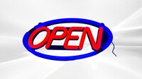 LED Tube Neon Business Open Sign Oval Shaped M35