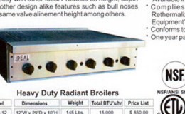 NSF 18 ins heavy duty radiant broiler made in USA