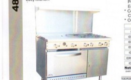 NSF 48 inches gas oven range made in USA