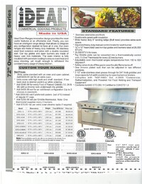 NSF ETL 72 ins gas oven range made in USA