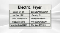 2.5 gallon Electric Countertop Deep Fryer FY81