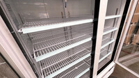 NSF Merchandiser Refrigerator 2 glass door cooler G1.2BM2F wing