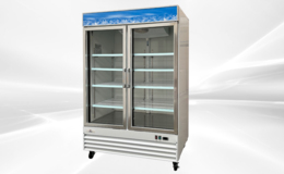 NSF Merchandiser Refrigerator 2 glass door cooler G1.2BM2F wing
