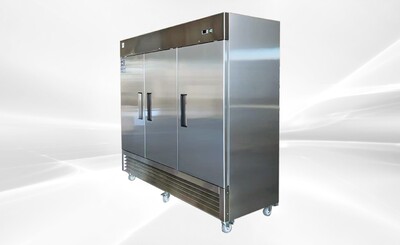 NSF Reach In Three Door Refrigerator SS interior KR-82B