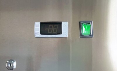 NSF Reach In Three Door Refrigerator SS interior KR-82B
