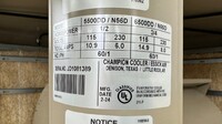 NSF Evaporative Cooler Supply fan Down-Draft 6500 CFM