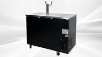 NSF 48 ins Brew Fridge cooler Beer dispenser 2 tap UUD24-48
