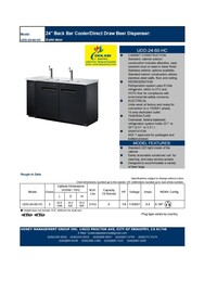NSF 60 ins Kegerator Commercial Beer dispenser 4 tap UUD24-60