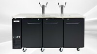 NSF 72 ins Depth Kegerator Beer dispenser 4 tap UUD-24-72