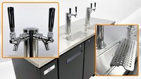 NSF 72 ins Depth Kegerator Beer dispenser 4 tap UUD-24-72