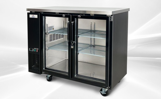 NSF 48 ins Beer Glass Door Back Bar Refrigerator case UBB24-48G
