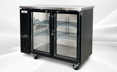 NSF 48 ins Beer Glass Door Back Bar Refrigerator case UBB24-48G