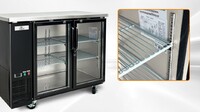 NSF 48 ins Beer Glass Door Back Bar Refrigerator case UBB24-48G