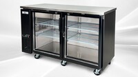 NSF 60 ins Beer Black Glass Door Back Bar Cooler case UBB24-60G-