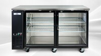 NSF 60 ins Beer Black Glass Door Back Bar Cooler case UBB24-60G-