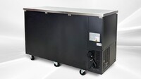 NSF 60 ins Beer Black Glass Door Back Bar Cooler case UBB24-60G-
