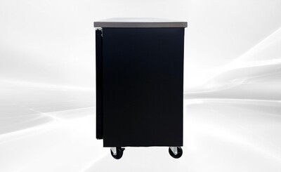 NSF 72 ins Beer Bar Glass Door Refrigerator Black case UBB24-72G