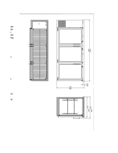 NSF 72 ins Beer Bar Glass Door Refrigerator Black case UBB24-72G