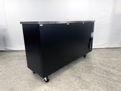 NSF 72 ins Beer Bar Glass Door Refrigerator Black case UBB24-72G