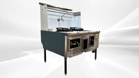 NSF 44 to 47 inches 2 hole Chinese Wok Range made USA CWRUS-2H