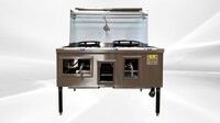 NSF 44 to 47 inches 2 hole Chinese Wok Range made USA CWRUS-2H