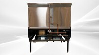 NSF 44 to 47 inches 2 hole Chinese Wok Range made USA CWRUS-2H