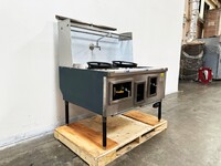 NSF 44 to 47 inches 2 hole Chinese Wok Range made USA CWRUS-2H