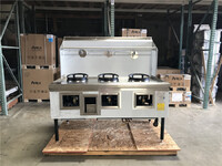 Commercial restaurant NSF 3 hole Chinese Wok Range made USA