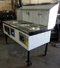 Commercial restaurant NSF 3 hole Chinese Wok Range made USA