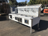 NSF 4 hole Chinese Wok Range made USA US4H