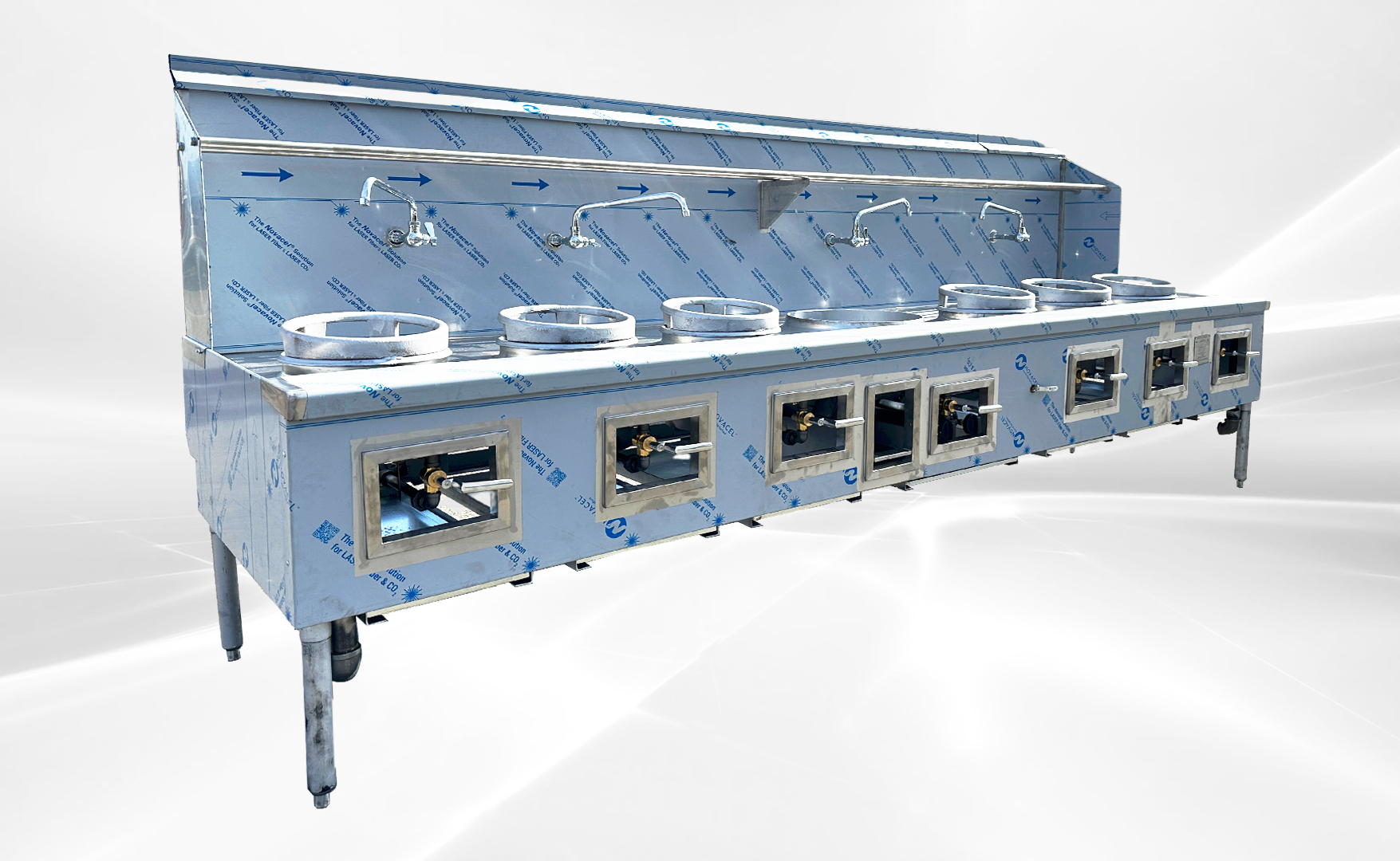 NSF 7 hole Chinese Wok Range made USA CWRUS-7H