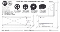 NSF 7 hole Chinese Wok Range made USA CWRUS-7H