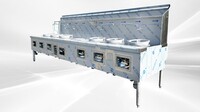 NSF 7 hole Chinese Wok Range made USA CWRUS-7H