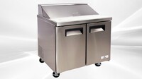 NSF Sandwich Prep Table 36 Ins Refrigerator SCL2-36-E-HC