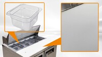 NSF Sandwich Prep Table 36 Ins Refrigerator SCL2-36-E-HC