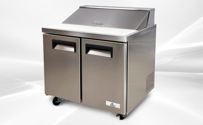 NSF Sandwich Prep Table 36 Ins Refrigerator SCL2-36-E-HC