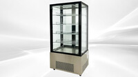 NSF 4 Sided Glass Standing Gelato Freezer Display DL-600F