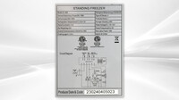 NSF 4 Sided Glass Standing Gelato Freezer Display DL-600F