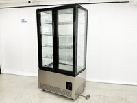 NSF 4 Sided Glass Standing Gelato Freezer Display DL-600F