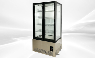 NSF 4 Sided Glass Standing Gelato Freezer Display DL-600F