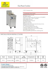 NSF 6 Holes Commercial Pasta Noodle Cooker Range NG PC11