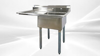 18 ins left one compartment sink NSF HN-C1T181812-18L