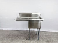 18 ins left one compartment sink NSF HN-C1T181812-18L