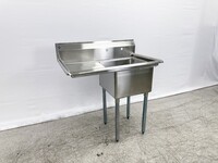 18 ins left one compartment sink NSF HN-C1T181812-18L