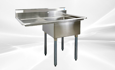 18 ins left one compartment sink NSF HN-C1T181812-18L